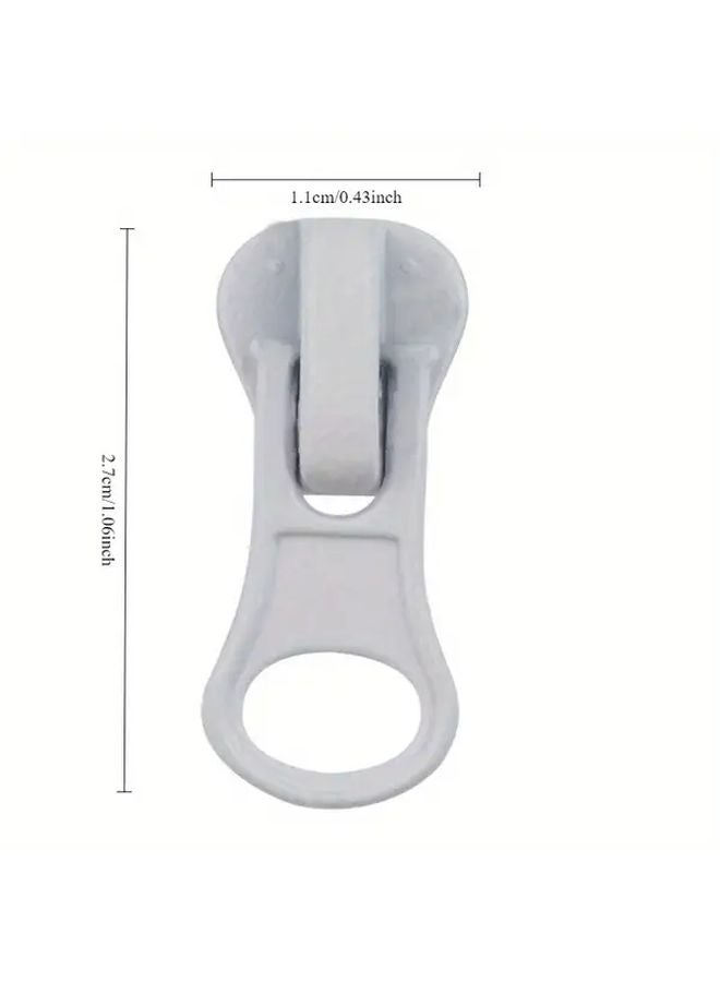 Babyblue 5pc Resin Zipper Pulls Self Locking Design For Clothing Jackets Bags DIY Sewing - Image 3